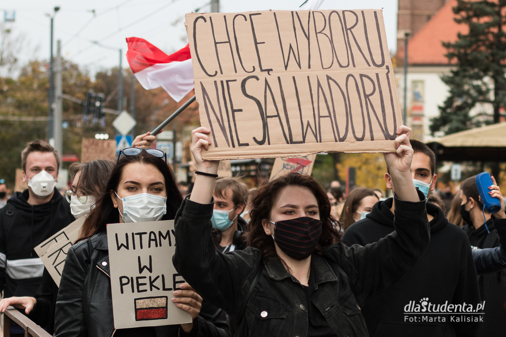 Strajk Kobiet: Studencki protest we Wrocławiu  - zdjęcie nr 1