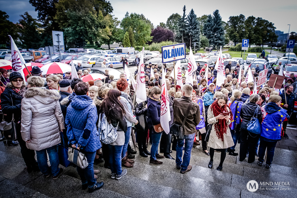 Protest nauczycieli we Wrocławiu - zdjęcie nr 9