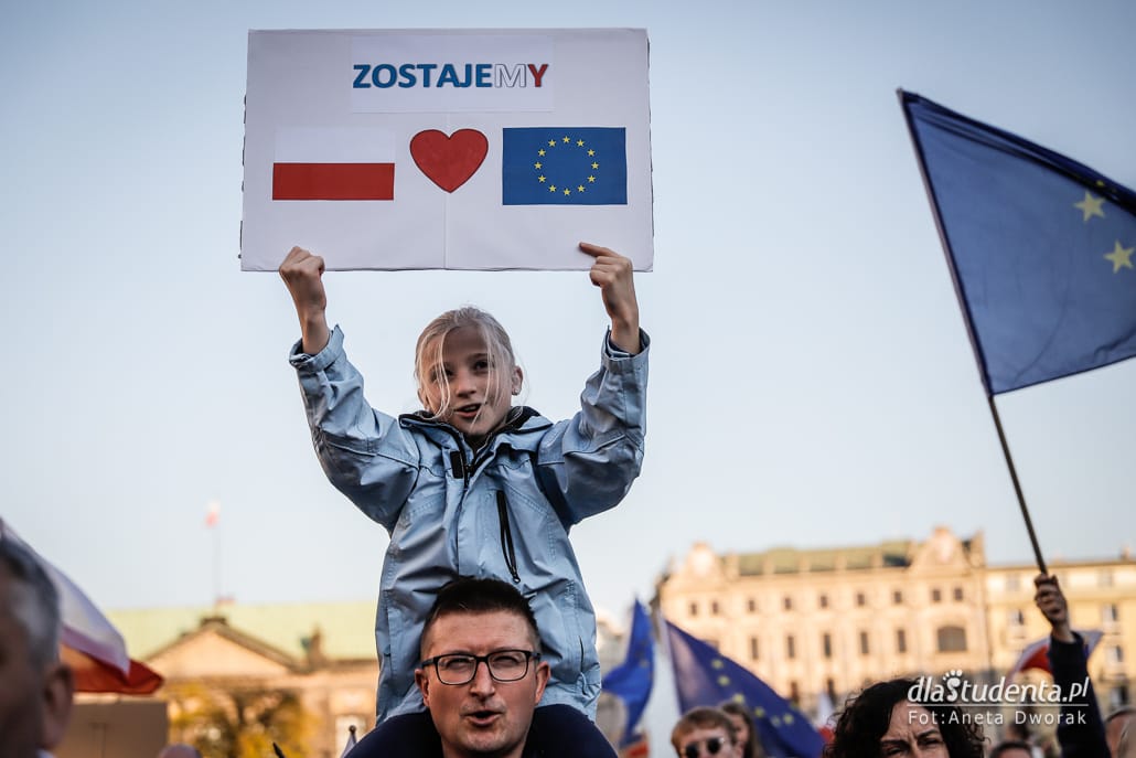 My zostajemy w Europie - demonstracja w Poznaniu - zdjęcie nr 4