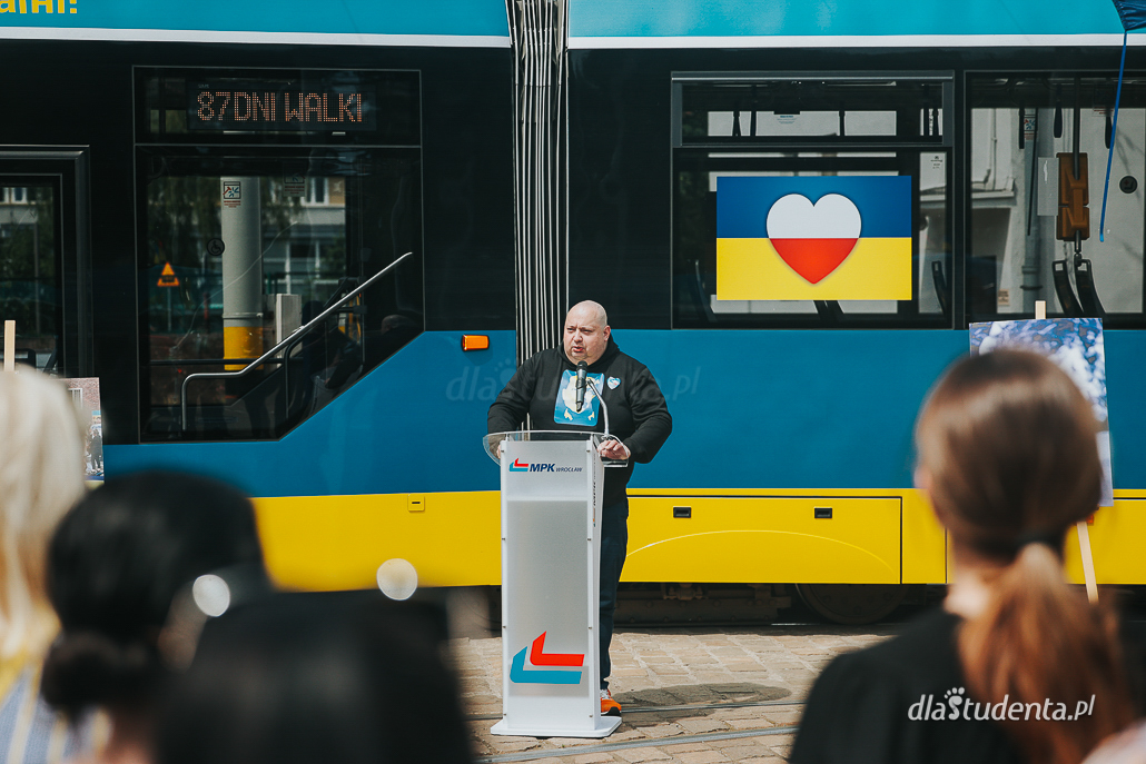 Tramwaj "Obrońcom Ukrainy 2022" - uroczysta prezentacja - zdjęcie nr 5