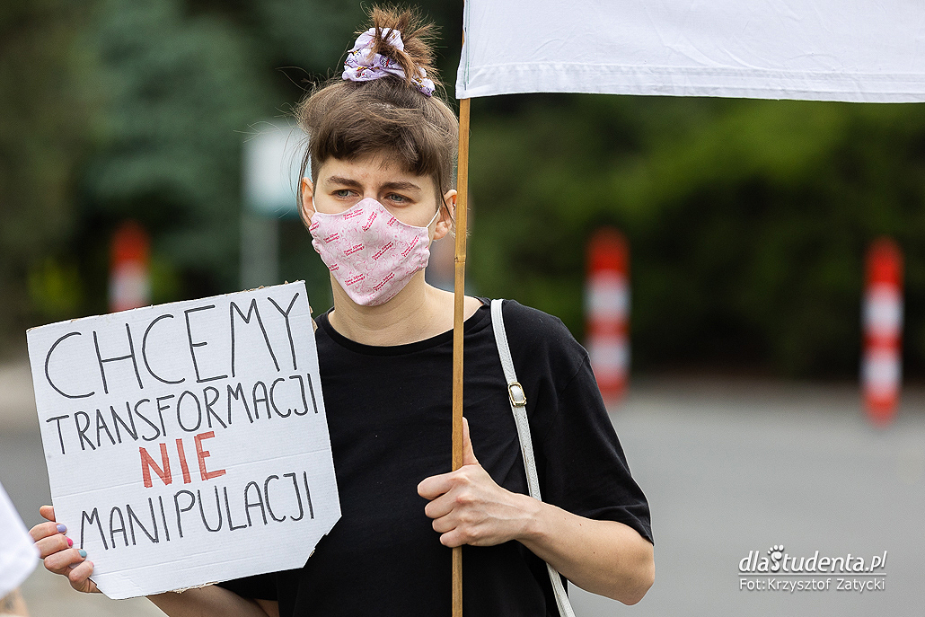 Chcemy sprawiedliwej transformacji, a nie węglowej manipulacj - protest we Wrocławiu - zdjęcie nr 6