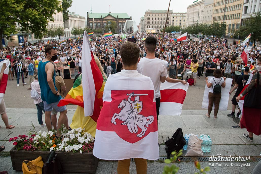 Wolność dla Białorusi - demonstracja w Poznaniu  - zdjęcie nr 6