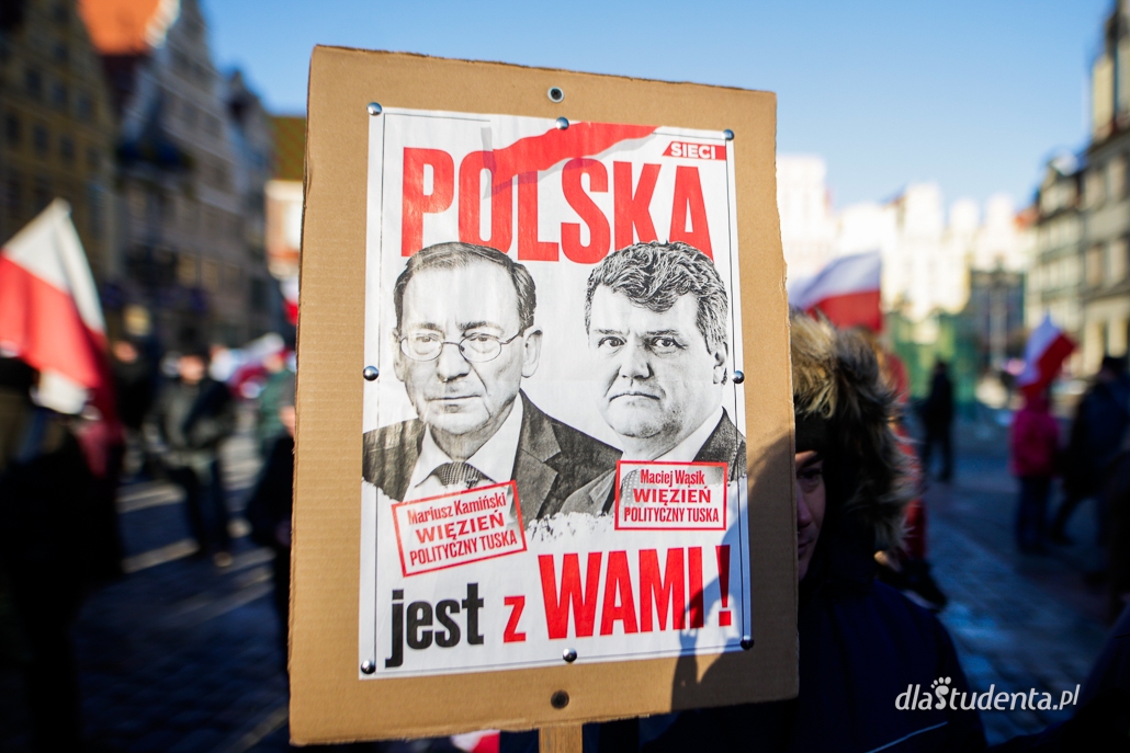 "Protest Wolnych Polaków" we Wrocławiu  - zdjęcie nr 1