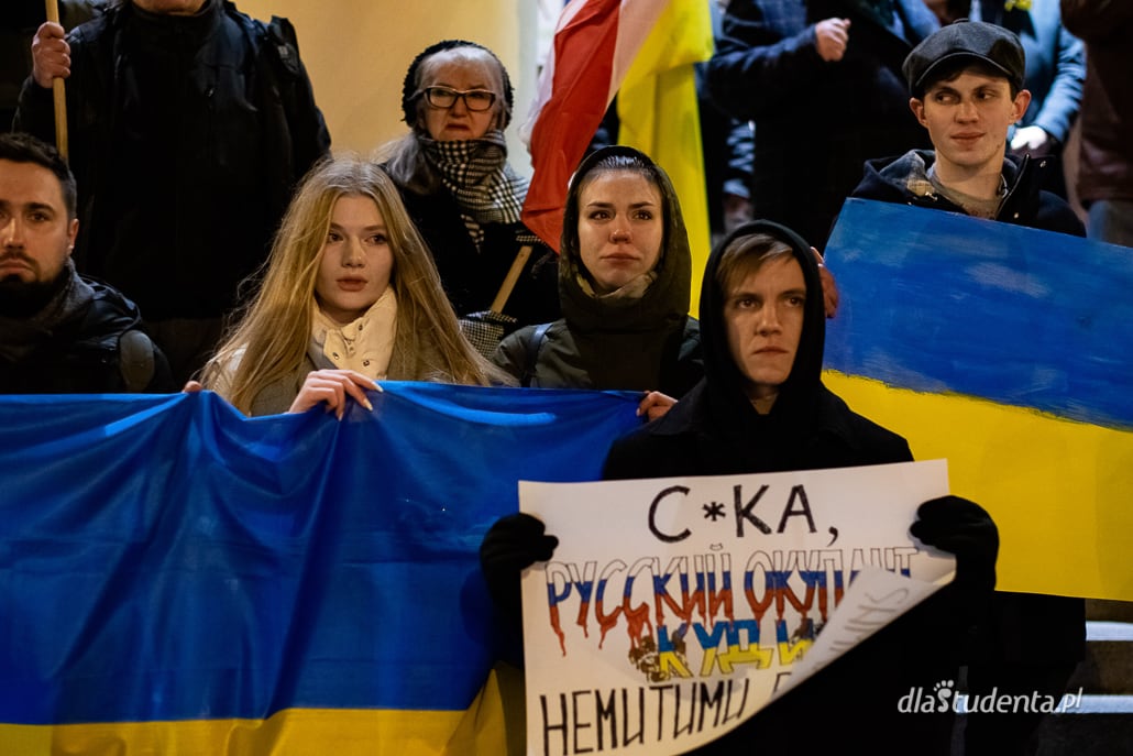 Solidarnie z Ukrainą - manifestacja poparcia w Lublinie - zdjęcie nr 4