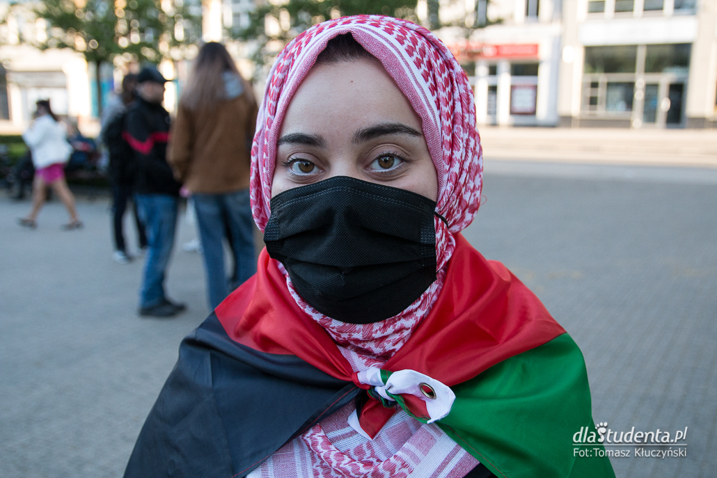 Solidarnie z Palestyną - manifestacja w Poznaniu - zdjęcie nr 3