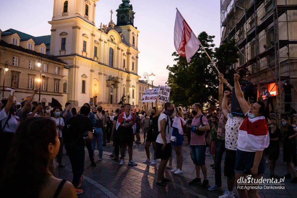 Wolność dla Białorusi - demonstracja w Warszawie - zdjęcie nr 3