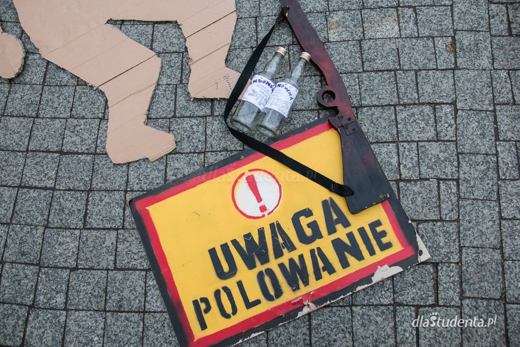 Protest w obronie dzików w Poznaniu - zdjęcie nr 4