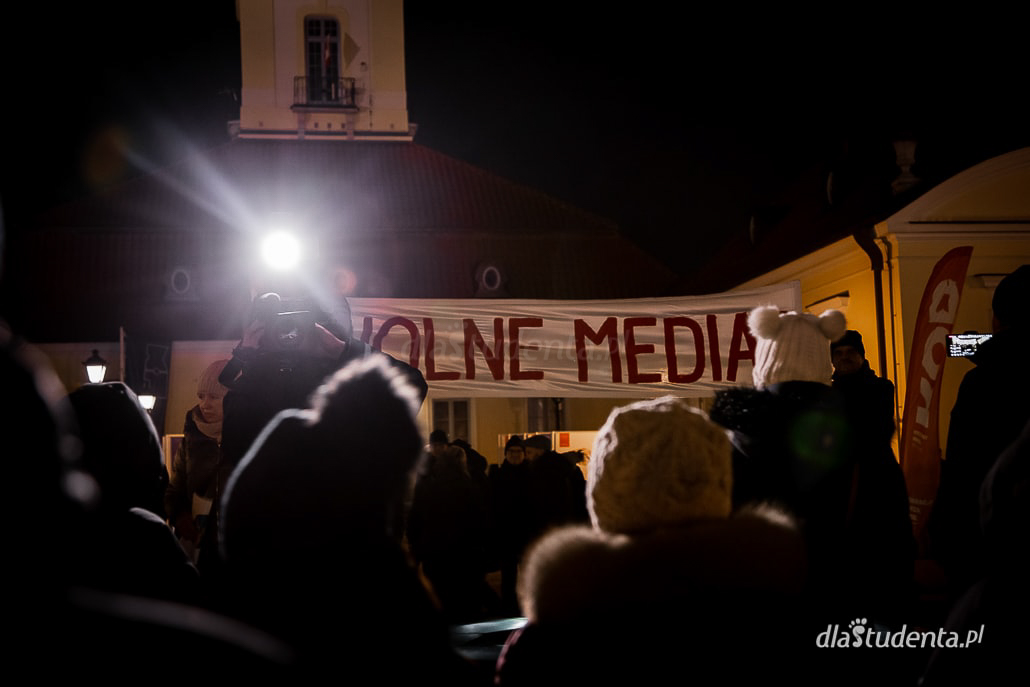 Wolne Media - protest w Białymstoku  - zdjęcie nr 3
