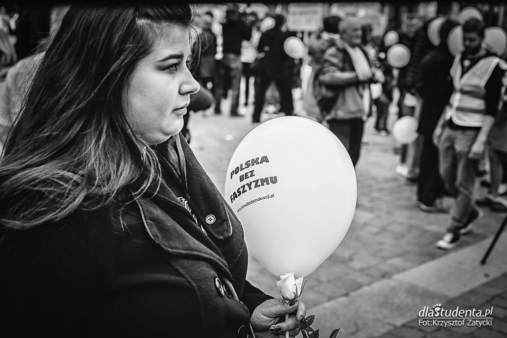Wrocław: Manifestacja - Polska wolna od faszyzmu - zdjęcie nr 7