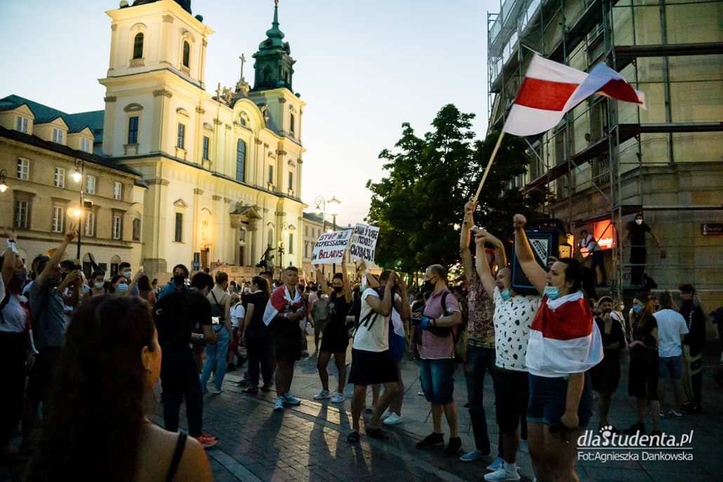 Wolność dla Białorusi - demonstracja w Warszawie - zdjęcie nr 9