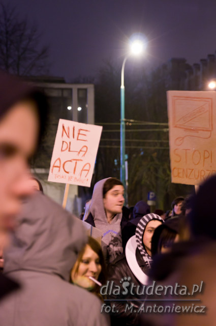 Protest przeciwko ACTA - zdjęcie nr 10