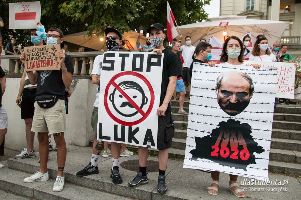 Wolność dla Białorusi - demonstracja w Poznaniu  - zdjęcie nr 7
