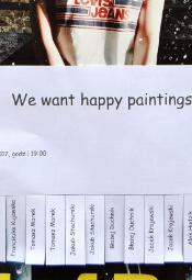 We want happy paintings