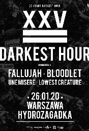 Darkest Hour - 25 lecie + Fallujah, Bloodlet, Une Misere, Lowest Creature