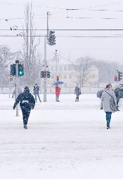 Śnieżyca w Poznaniu 