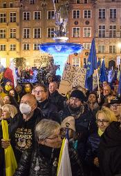 My zostajemy w Europie - demonstracja w Gdańsku