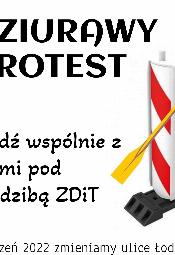 Dziurawy Protest w Łodzi 