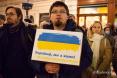 Solidarnie z Ukrainą - manifestacja poparcia w Łodzi 