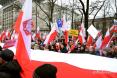 Protest Wolnych Polaków w Warszawie