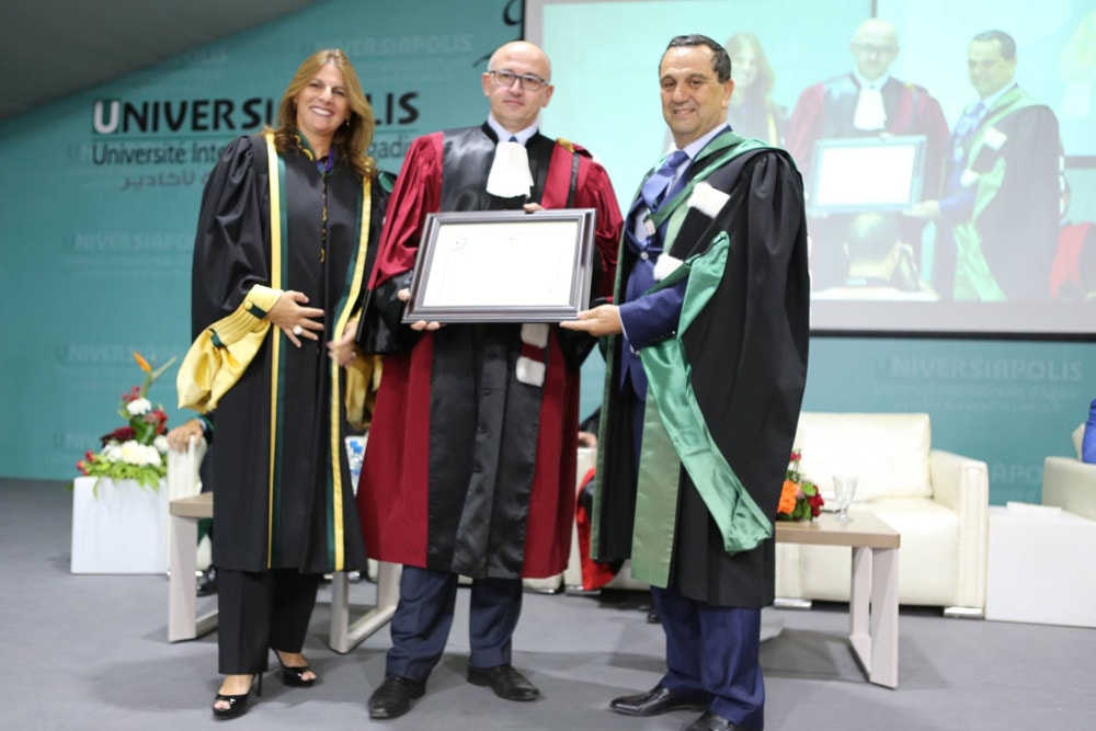 Uroczystość nadania tytułu odbyła się podczas inauguracji roku akademickiego w Universiapolis.