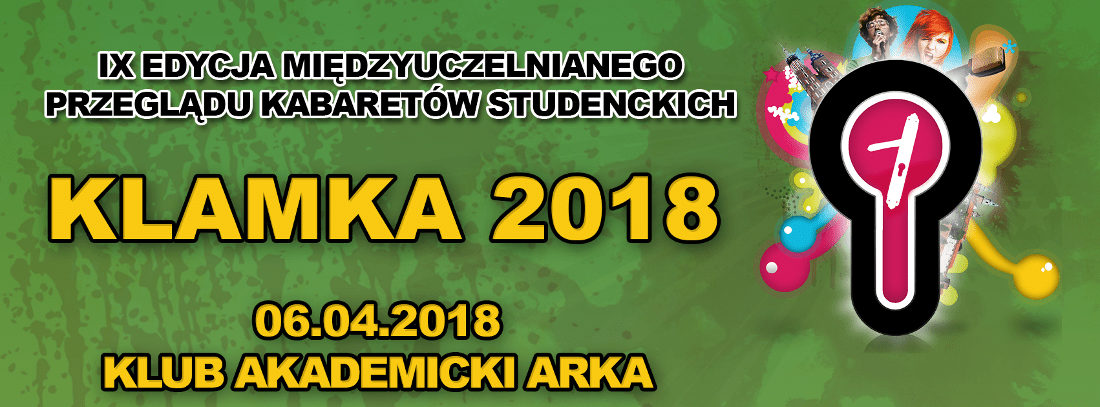 Wydarzenie odbędzie się 6 kwietnia 2018 roku w Klubie Akademickim ARKA.