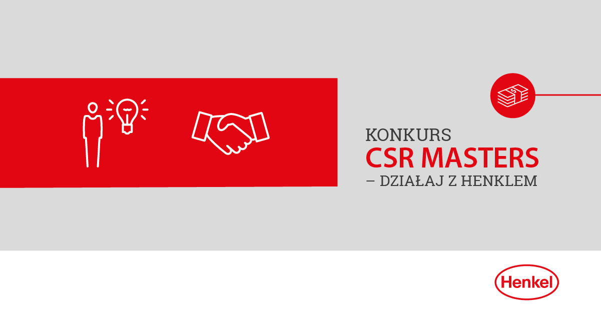 Weź udział w II edycji konkursu CSR Masters - Działaj z Henklem!