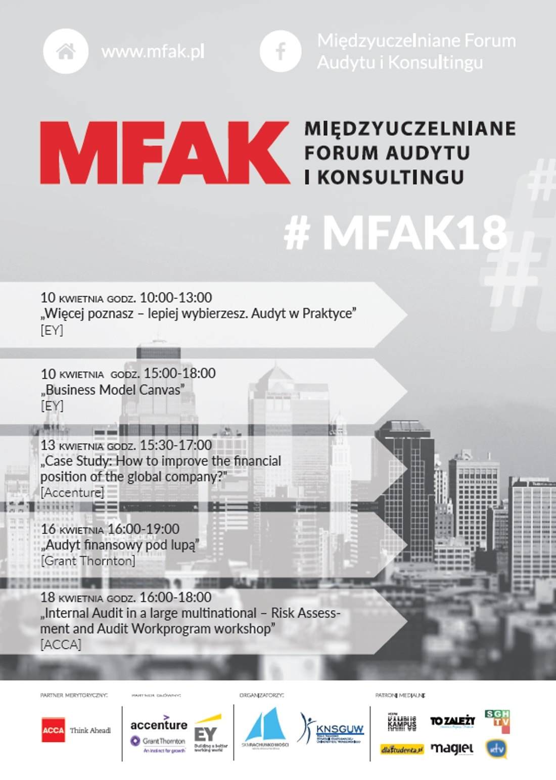 MFAK odbędzie się w dniach 10-18 kwietnia 2018 roku.