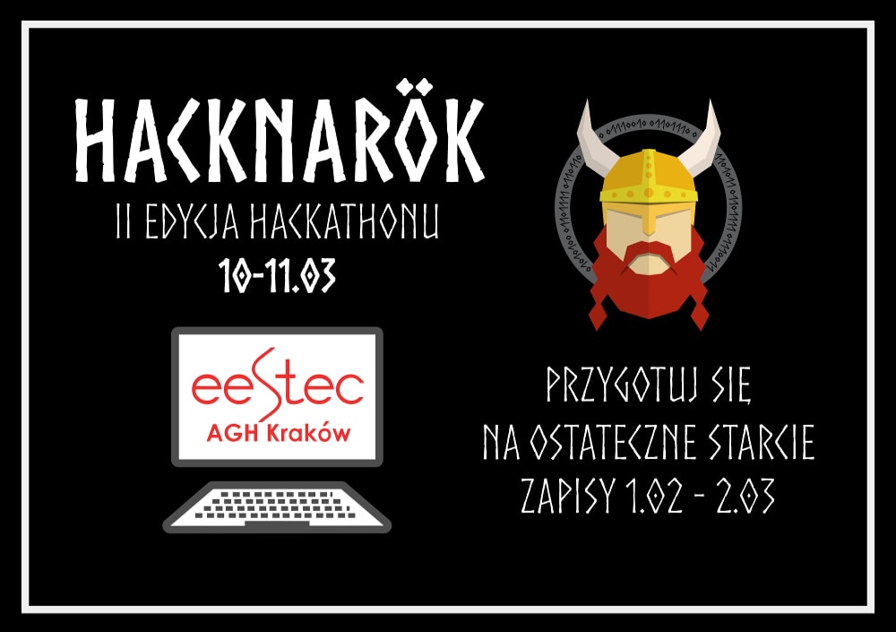 Hackathon odbędzie się 10-11 marca 2018 w Krakowskim Parku Technologicznym.