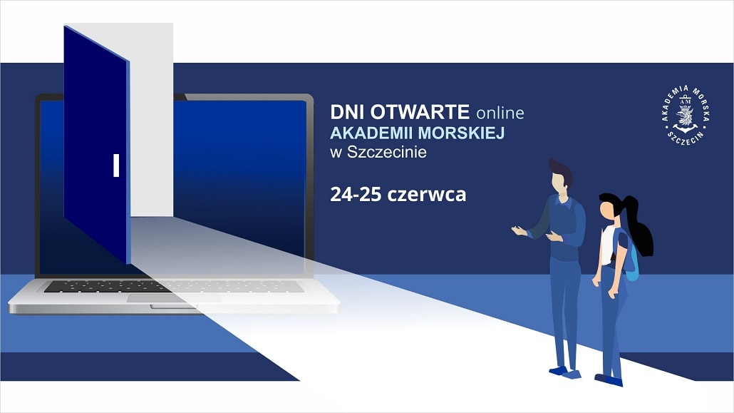 Dni otwarte Akademii Morskiej w Szczecinie czerwiec 2020 plakat