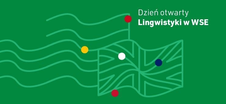 Baner informujcy o dniu otwartym lingwistyki w WSE w Krakowie