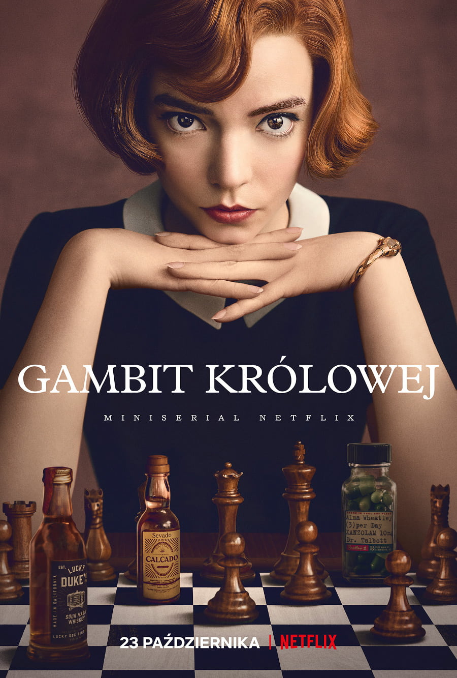 Gambit królowej - plakat serialu