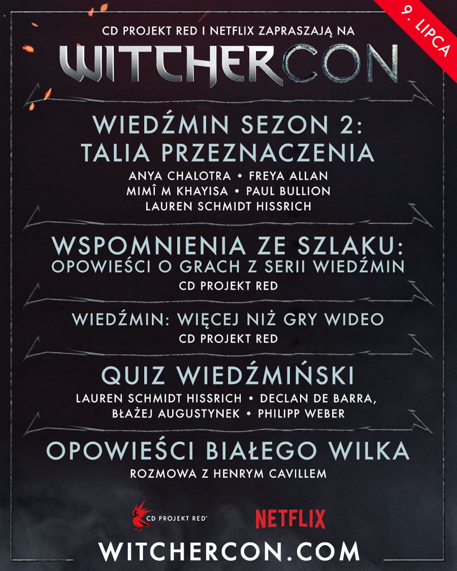 WitcherCon - plan wydarzeń