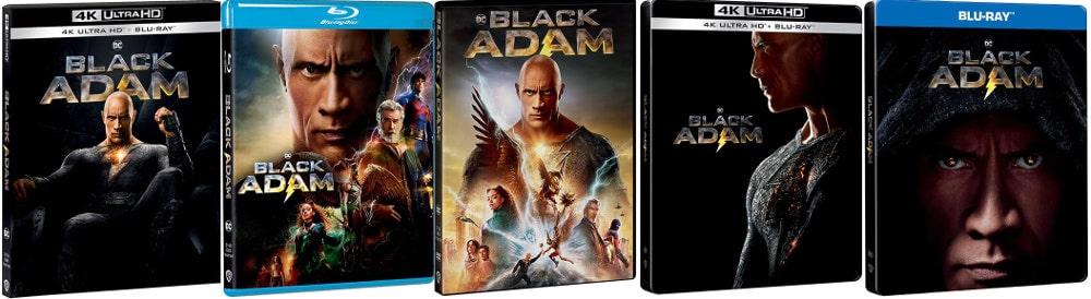 Black Adam film Blu-ray, DVD