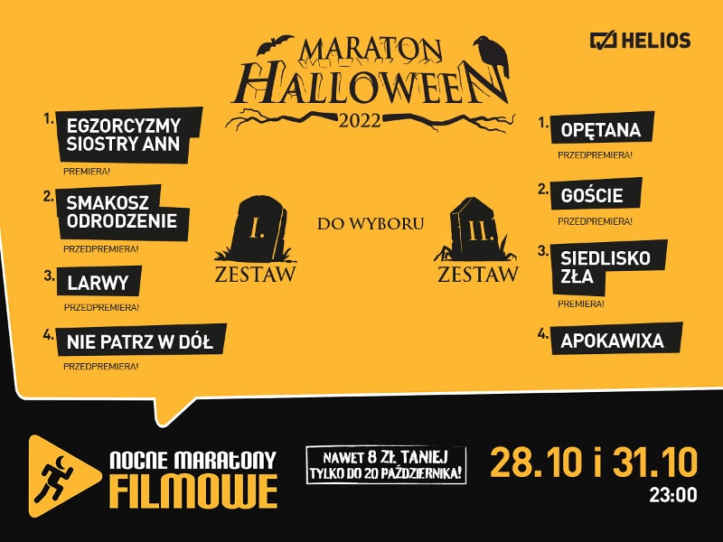 Maraton Halloween w kinach Helios