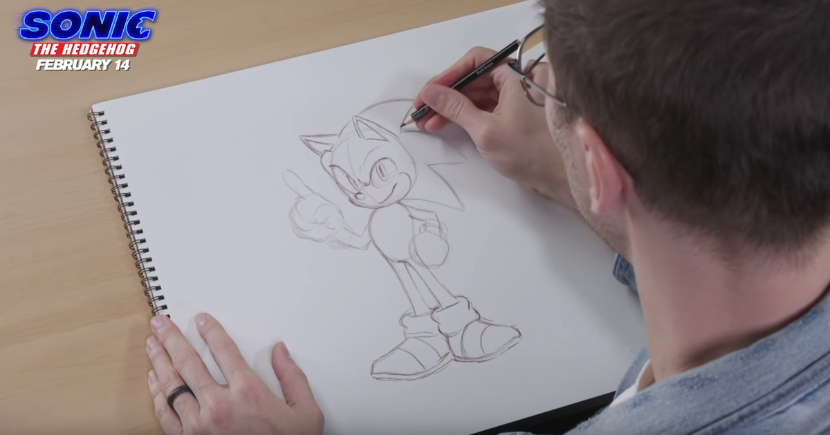 Jak narysować Sonica