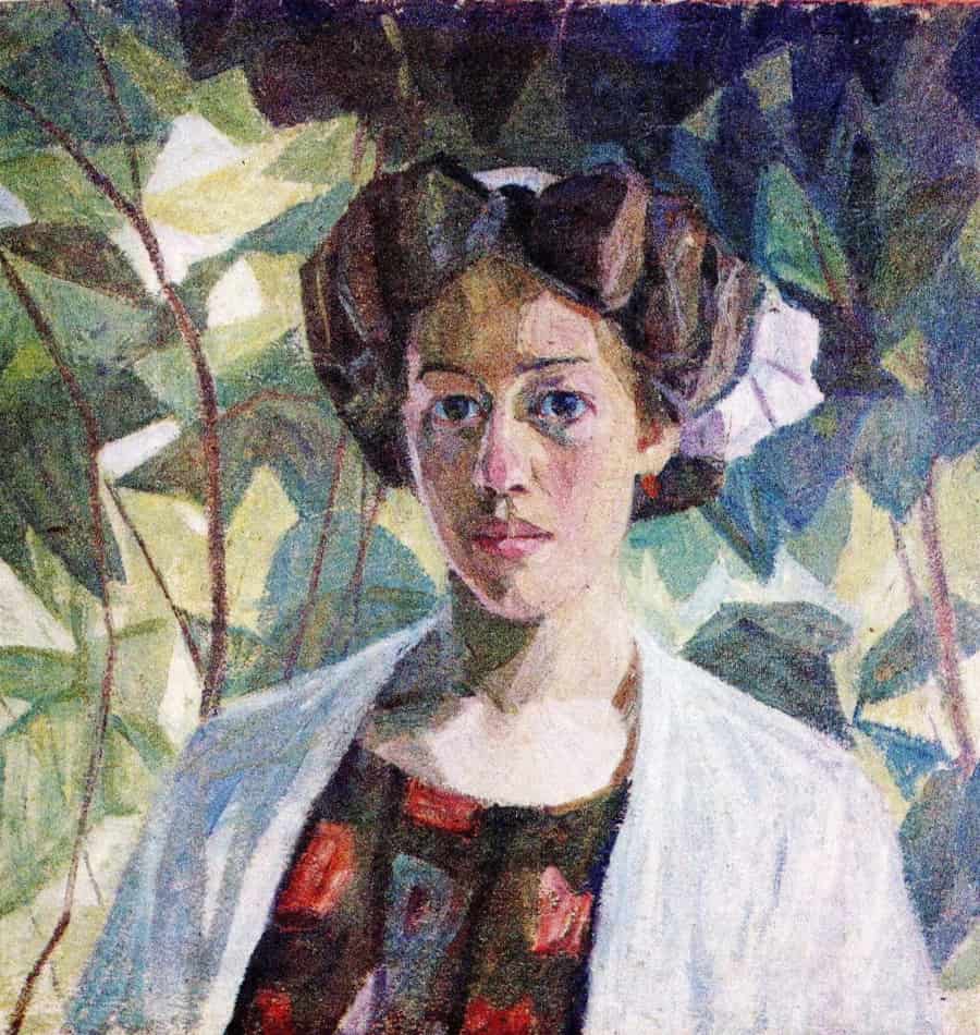 Aleksander Bogomazow Portret żony Wandy Monastyrskiej