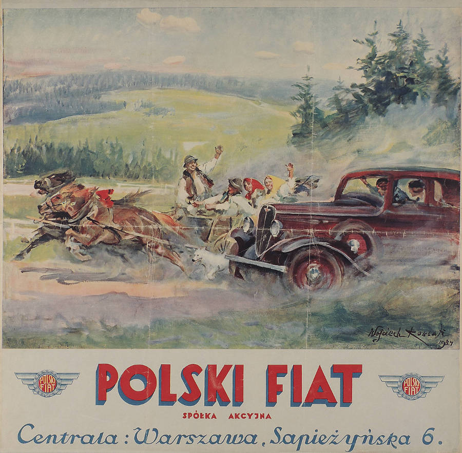plakat Polski Fiat 1934