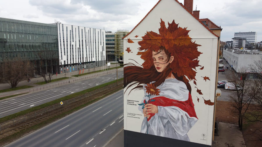 mural Anny Redko Wrocław