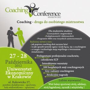 „Coaching – droga do osobistego mistrzostwa” - konferencja coaching droga do osobistego mistrzostwa kraków uek uniwersytet ekonomiczny