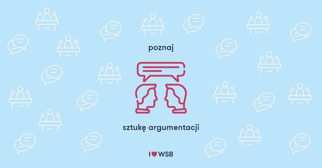 sztuka argumentacji na WSB w Warszawie - plakat
