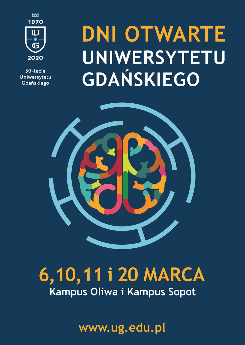 Dni otwarte Uniwersytetu Gdaskiego 2020 plakat