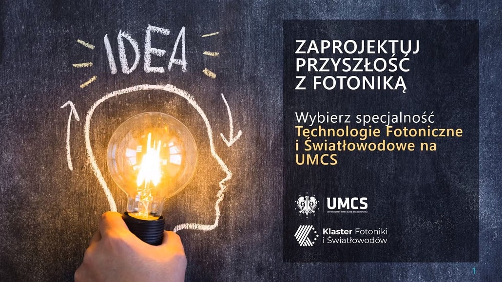 Baner informujący o specjalizacji fotoniczne 2020 UMCS