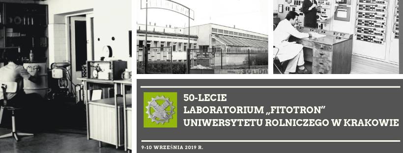 Plakat 50 lecia laboratorim UR w Krakowie