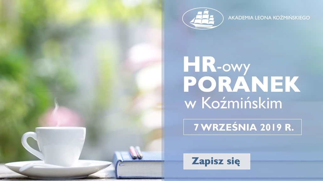 Akademia Leona Koźmińskiego HRowy poranek plakat