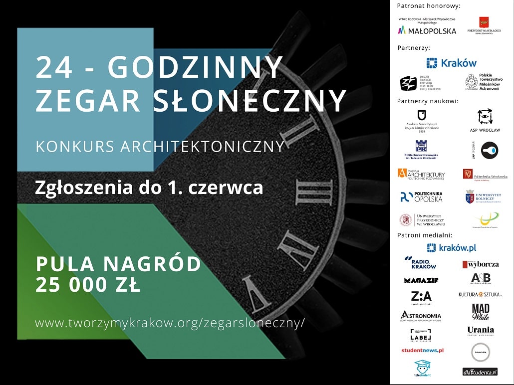 24-godzinny Zegar Słoneczny - nowy termin zgłoszeń - plakat