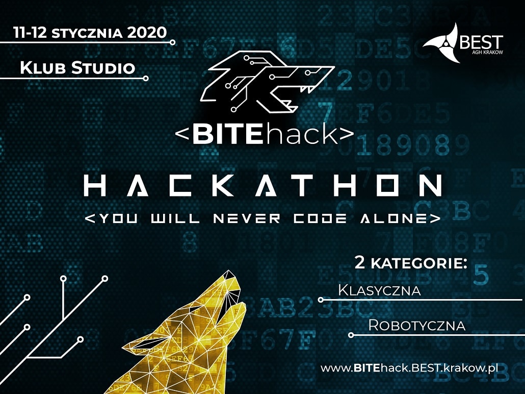 Baner promujący wydarzenie BITE Hack
