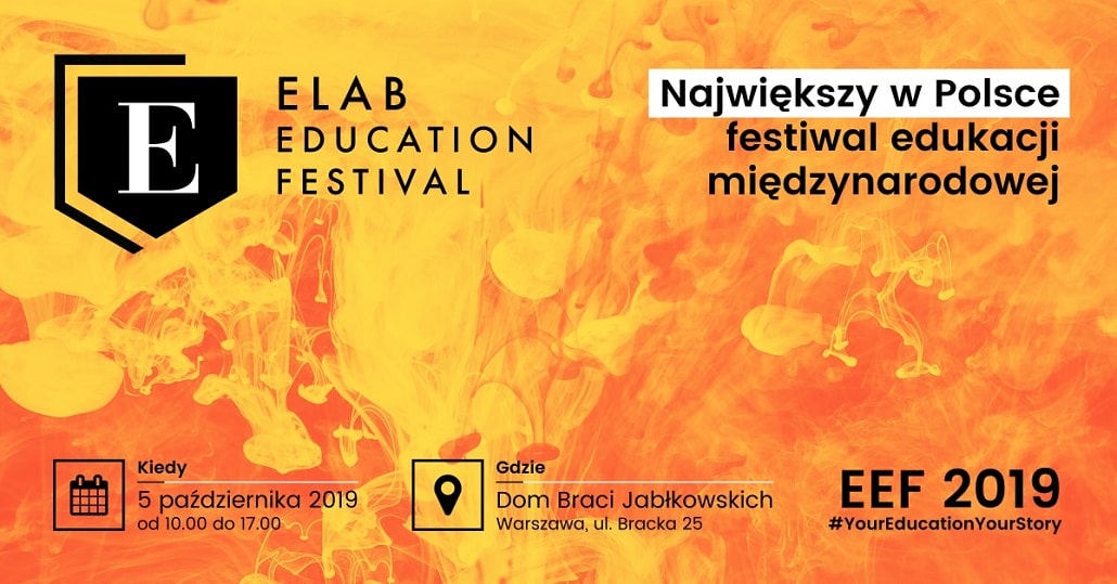 Elab education festiwal 2019 plakat