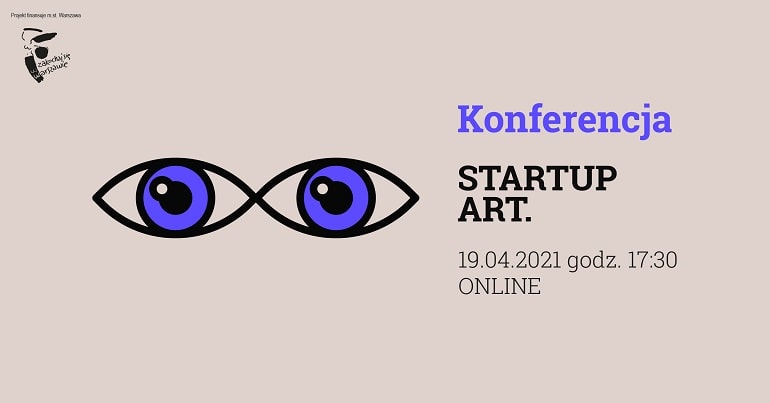 Konferencja Startup Art 2021 - baner plakat