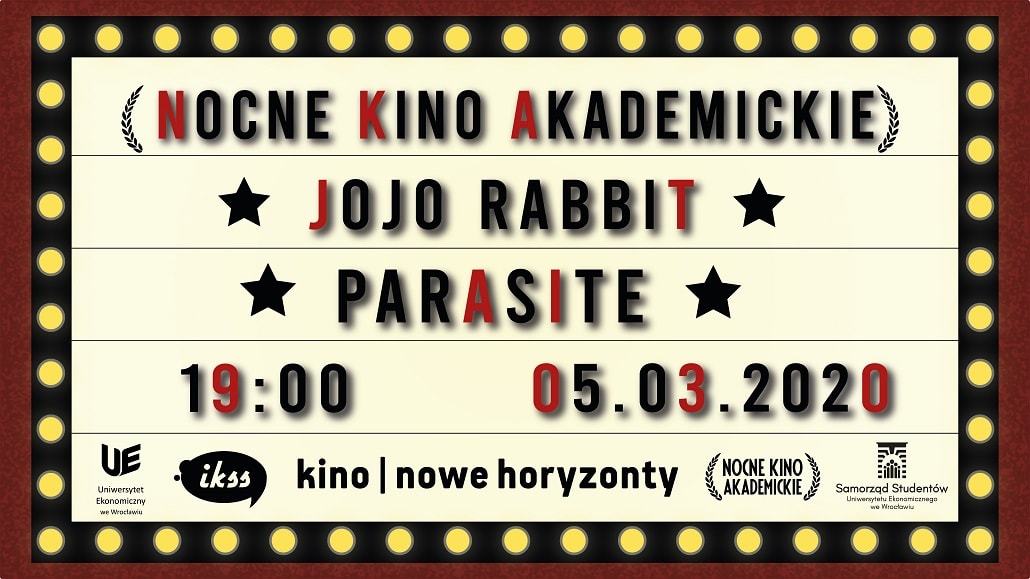 Nocne Kino Akademickie 2020 plakat baner
