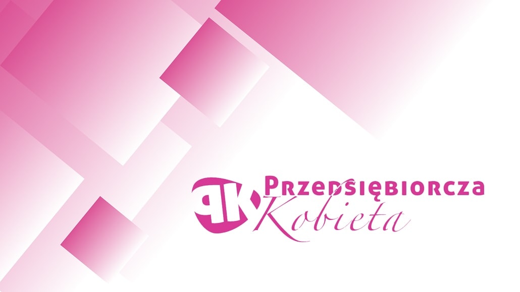 Logo przedsiębiorczej kobiety w formie baneru